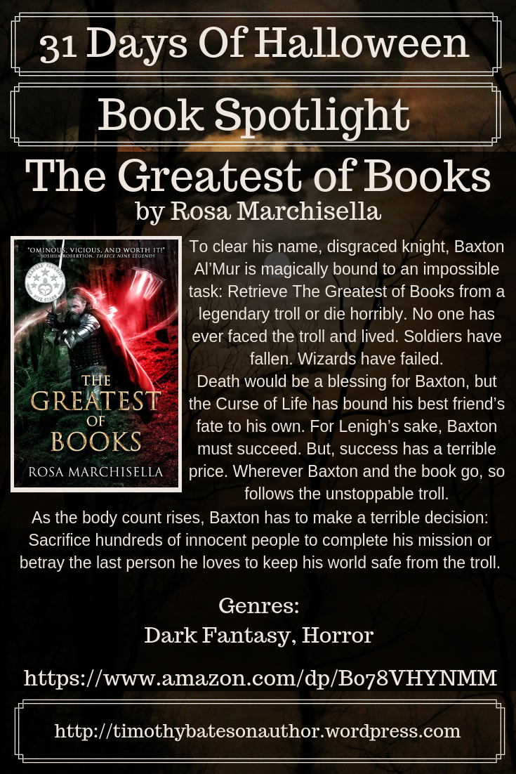 31 Days Of Halloween - The Greatest of Books - Book Spotlight